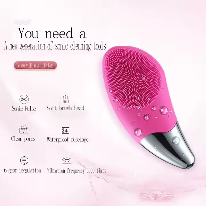 Besteria Personal Care Face Makeup Silicone Cleaner Facial Cleansing Brush