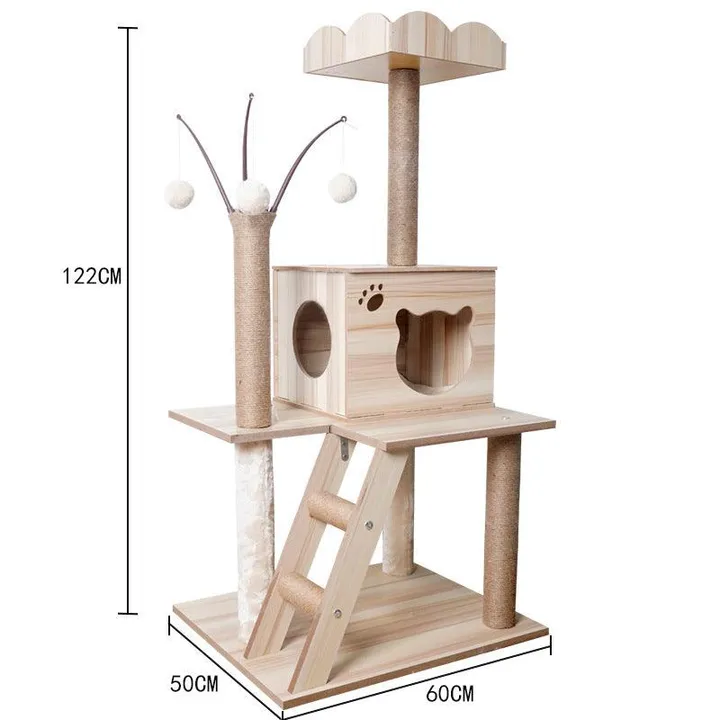 Dog Hugs Cat Space Capsule Cat Crawl Nest With Scratching Board