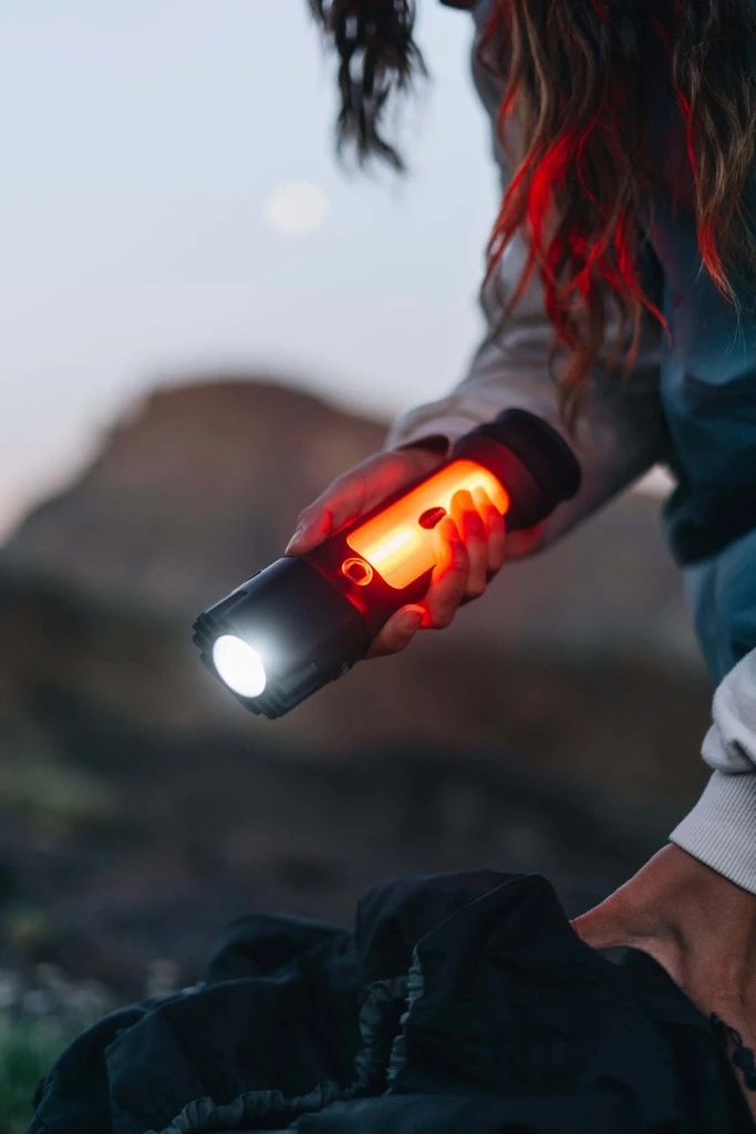 Panther Vision Power Bundle: LED Lighted Hat & Rechargeable Flashlight Lantern