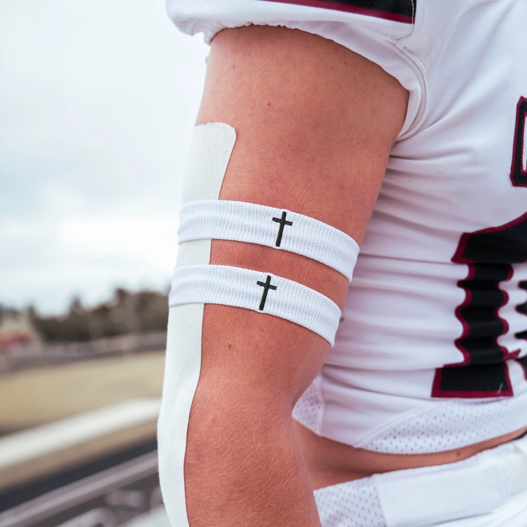 SLEEFS Faith Cross Drip Bicep Bands