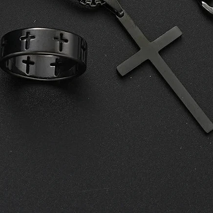 ZYNE Stainless Steel Retro Jewelry Set for Men