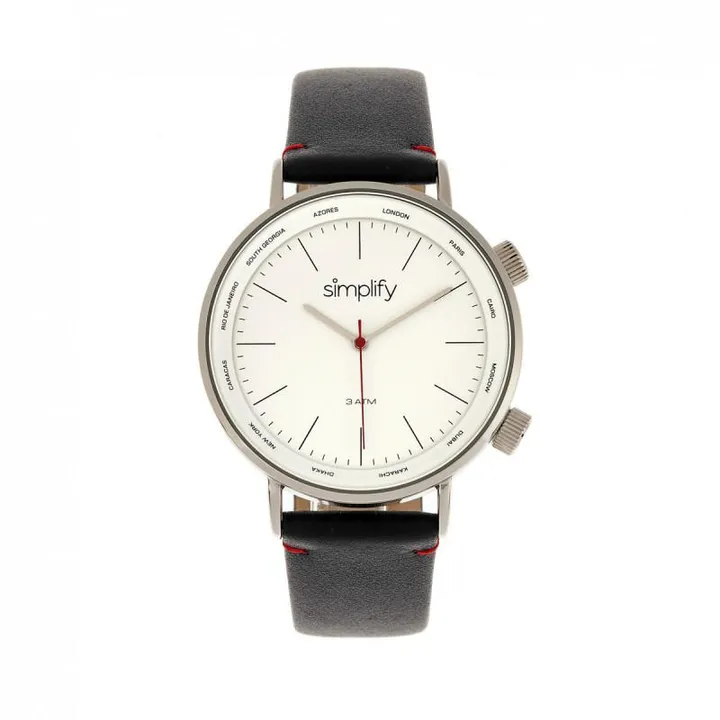 Simplify The 3300 Leather-Band Watch - SIM3302