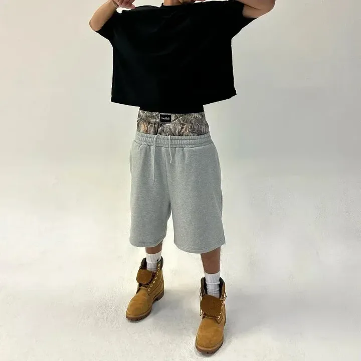 ZYNE New Summer Letter Embroidery Loose Sports Shorts