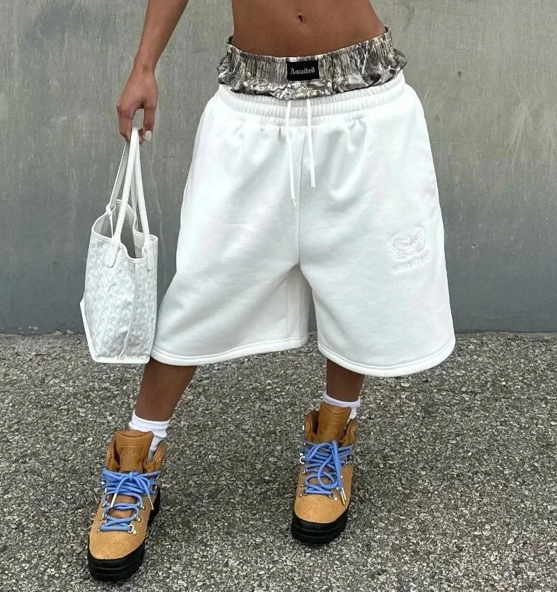 ZYNE New Summer Letter Embroidery Loose Sports Shorts