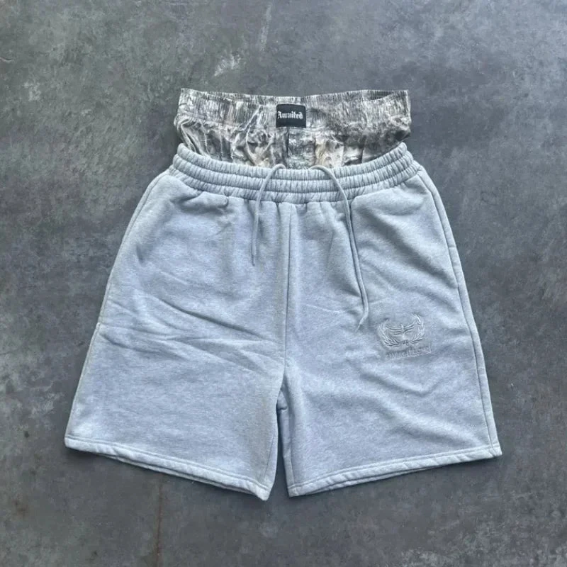 ZYNE New Summer Letter Embroidery Loose Sports Shorts