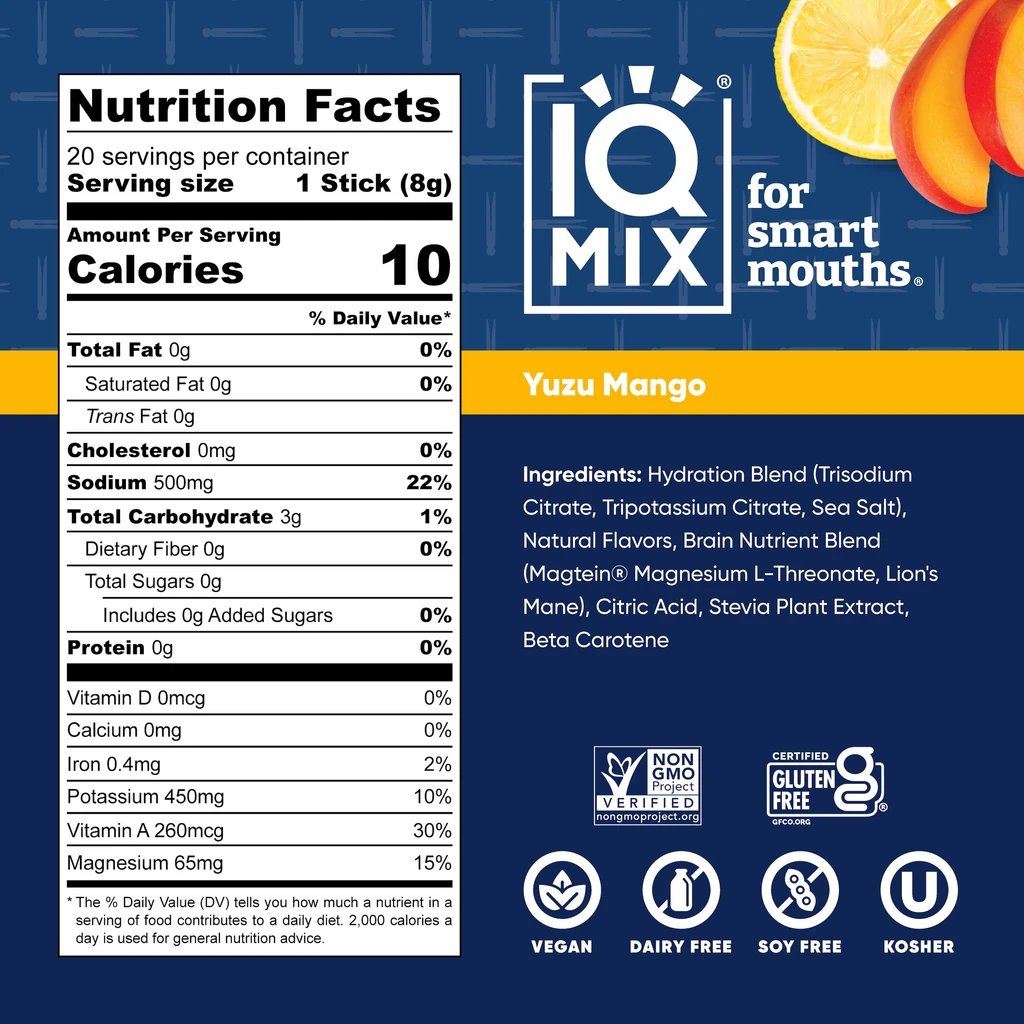 IQBAR Yuzu Mango & Salted Caramel Chip Bars Bundle