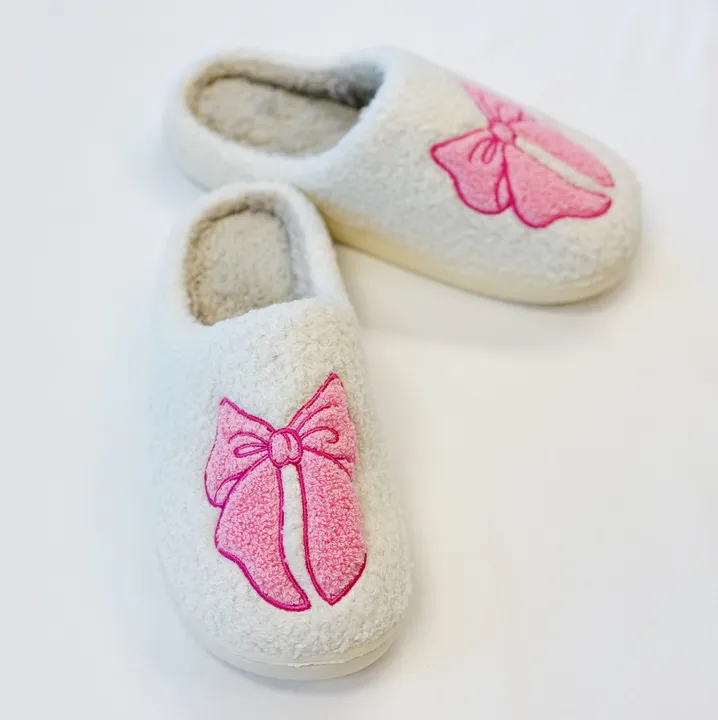 Ellison+Young Lounge Bow Cozy Slippers