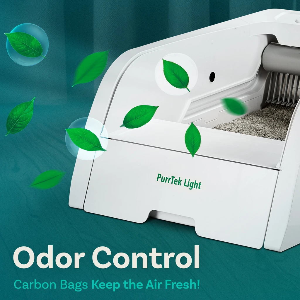 Petcove PurrTek™ Light Self-Cleaning Litter Box