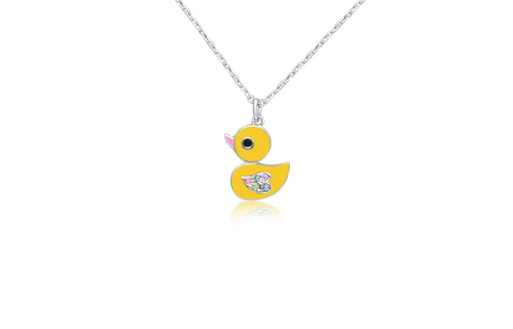 Chanteur Duckling Enamel  Kids Necklace