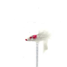 Dog Hugs Cat Whisker Whirligig: Handcrafted Solid Wood Cat Toy