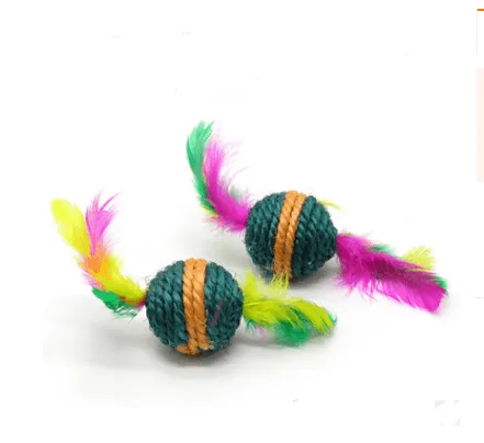 Dog Hugs Cat Whisker Whirligig: Handcrafted Solid Wood Cat Toy