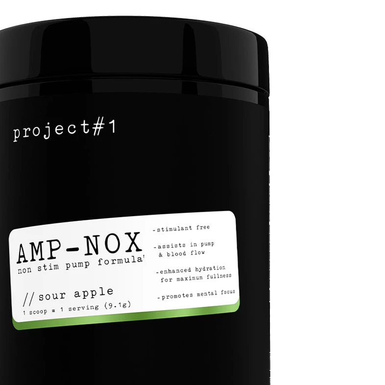 Project #1 Nutrition Sour Apple AMP-Nox Pre-Workout: Explosive Pumps & Hydration