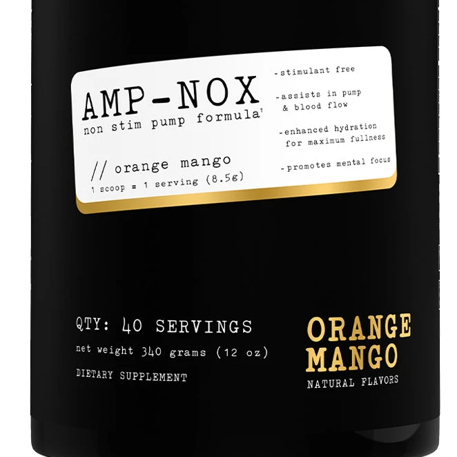 Project #1 Nutrition Orange Mango AMP-Nox Pre-Workout: Explosive Pumps & Hydration