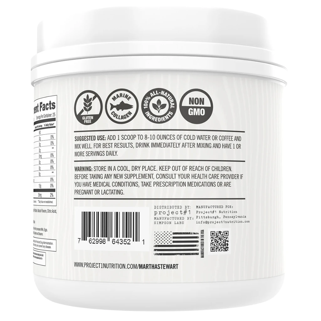 Project #1 Nutrition Martha Stewart Unflavored Collagen: Wellness Benefits
