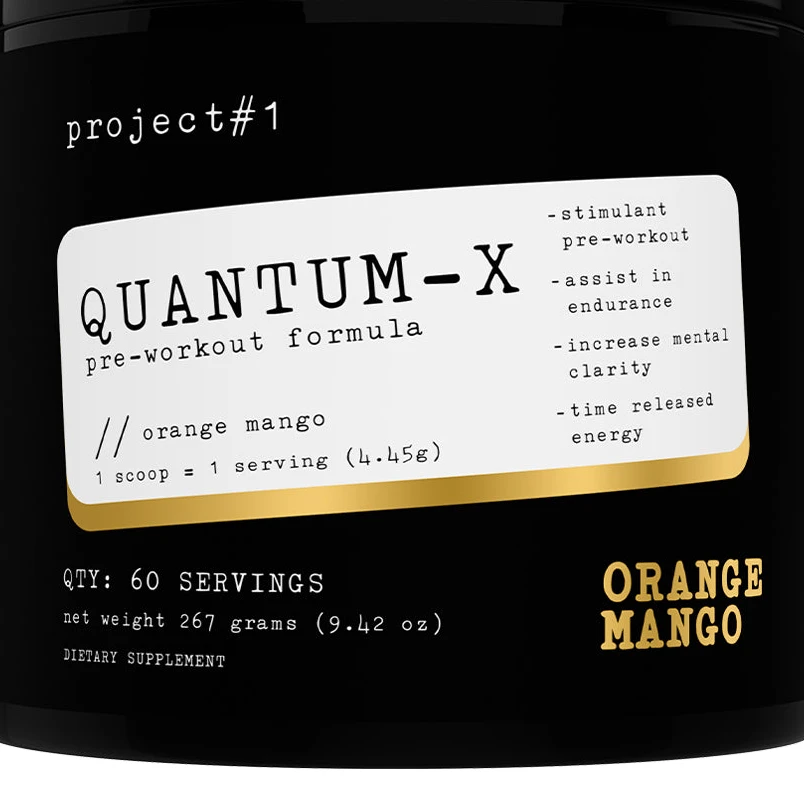 Project #1 Nutrition Orange Mango Quantum-X Gummy Bear: Energy & Performance Boost