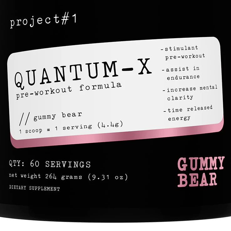 Project #1 Nutrition Gummy Bear Quantum-X Gummy Bear: Energy & Performance Boost