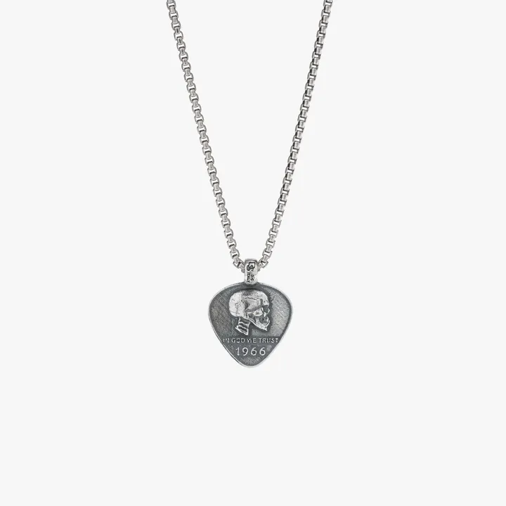 Degs & Sal Sterling Silver In God We Trust Necklace