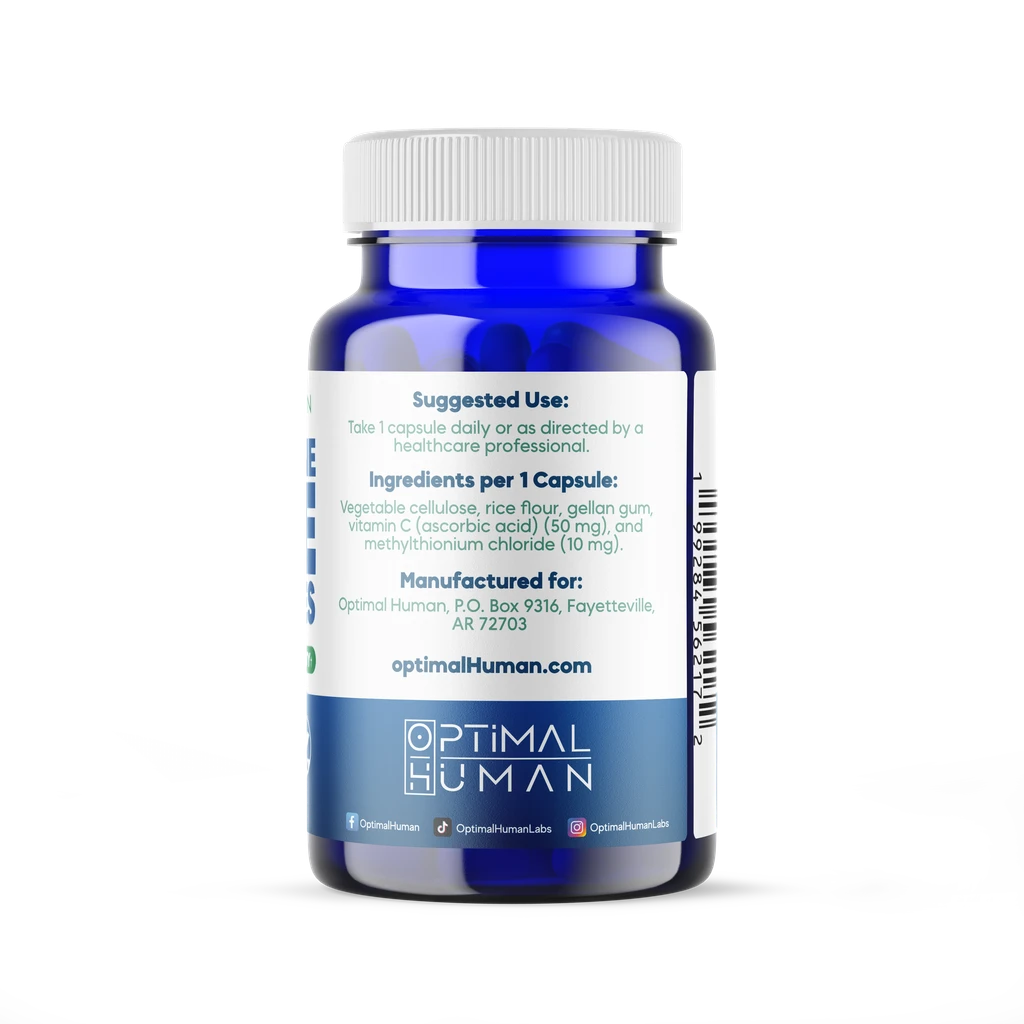 Optimal Human USP Grade Methylene Blue 10mg Capsules
