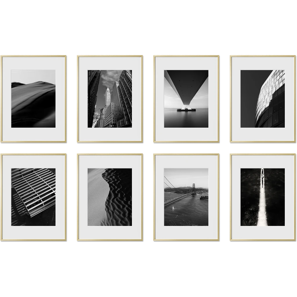 Haus and Hues Set Of 8 Gallery Frames - With Matting