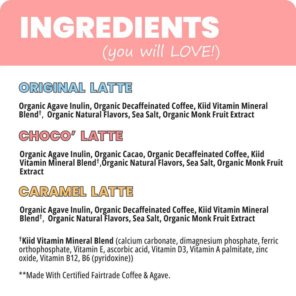 Kiid Coffee Superfood Latte For Kids