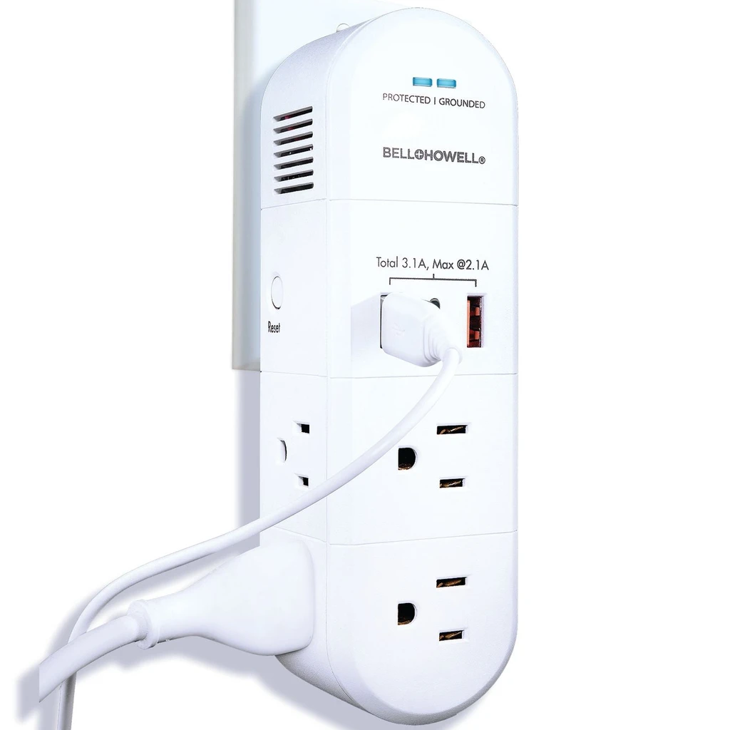 Bell + Howell Swiveling Charging Station USB Outlet Extender