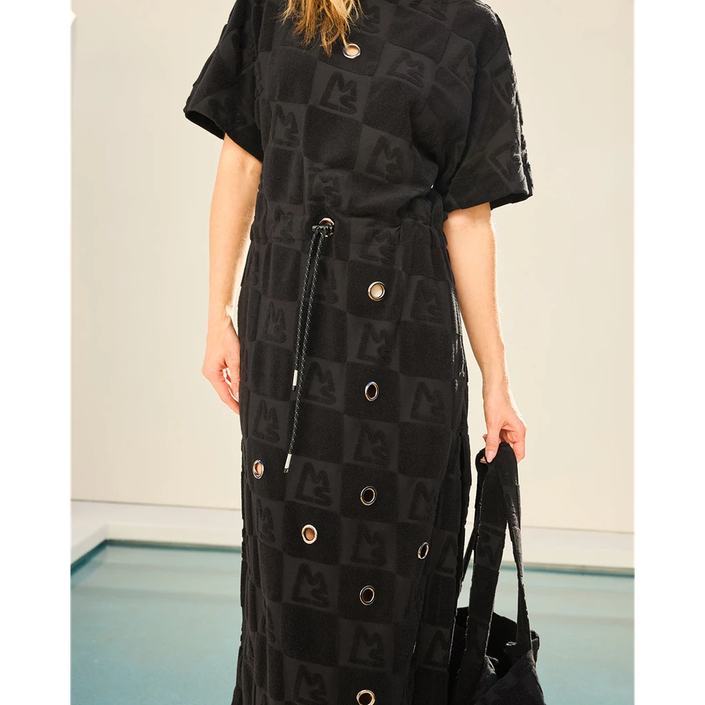 Magnlens Toweling Grommet Maxi Dress