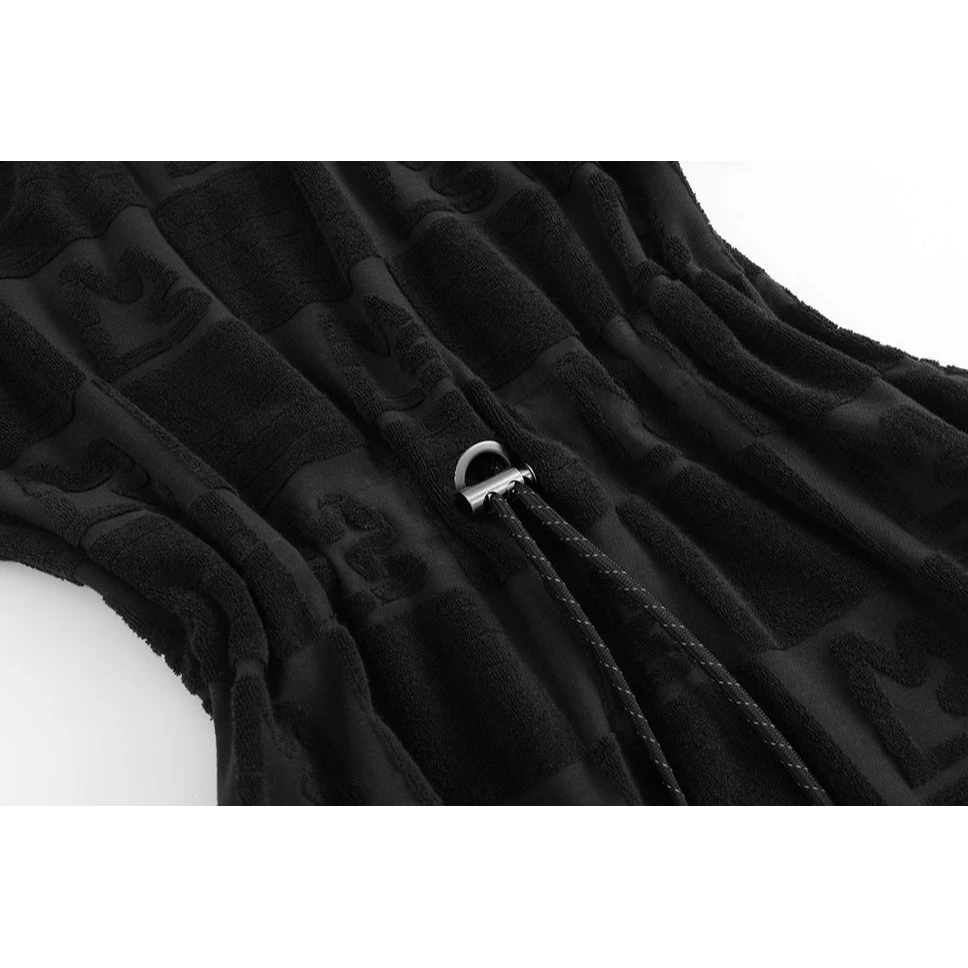 Magnlens Toweling Grommet Maxi Dress