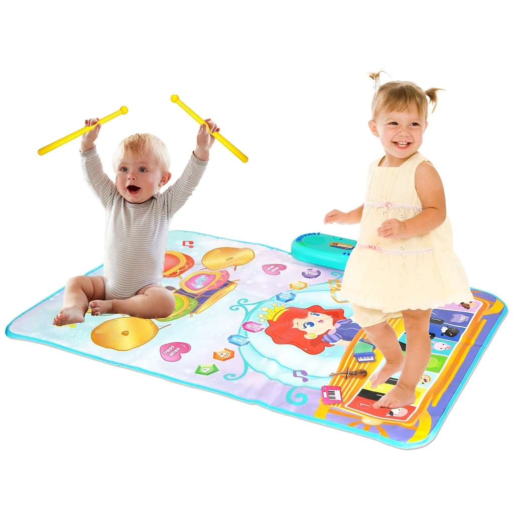 Gbruno Store Baby Musical Mat With 55 Sounds – Piano & Drum Learning Toy