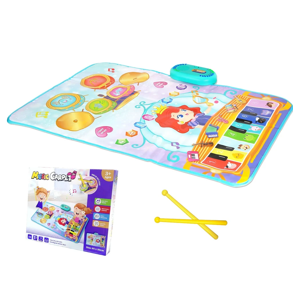 Gbruno Store Baby Musical Mat With 55 Sounds – Piano & Drum Learning Toy