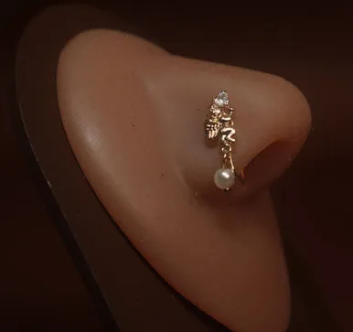 YonidaPunani Cupid Holding Heart Nose Cuff Clip On