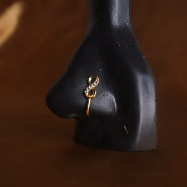 YonidaPunani Infinity Eight Gem Nose Cuff