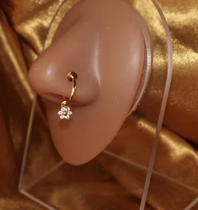 YonidaPunani Flower Nose Cuff Jewelry