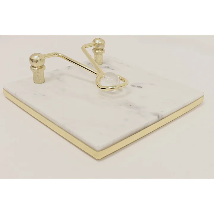Classic Touch Square Napkin Holder With Ball Detail