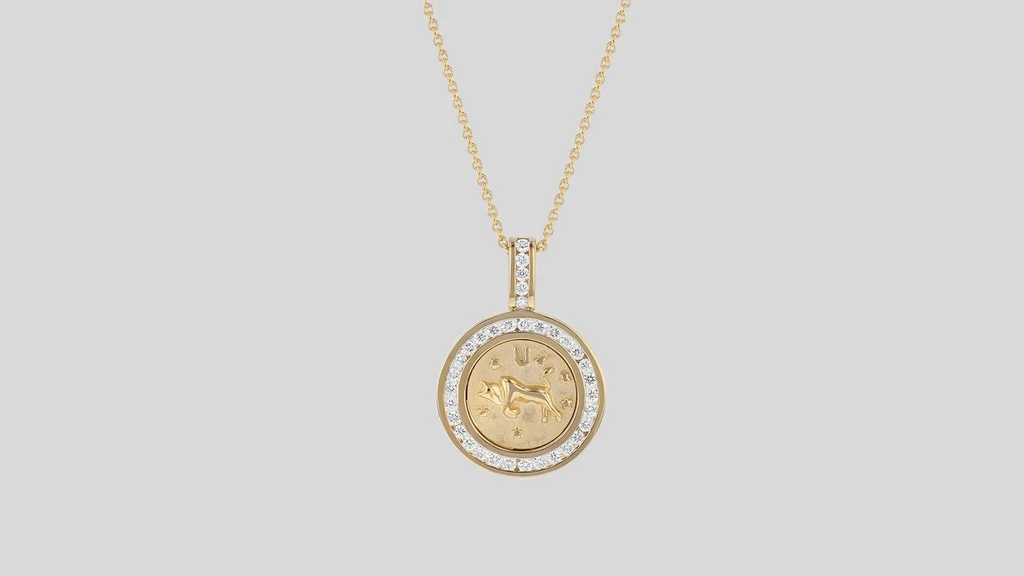 Noémie Zodiac Diamond Pendant Necklaces - 18K Gold | VS Clarity