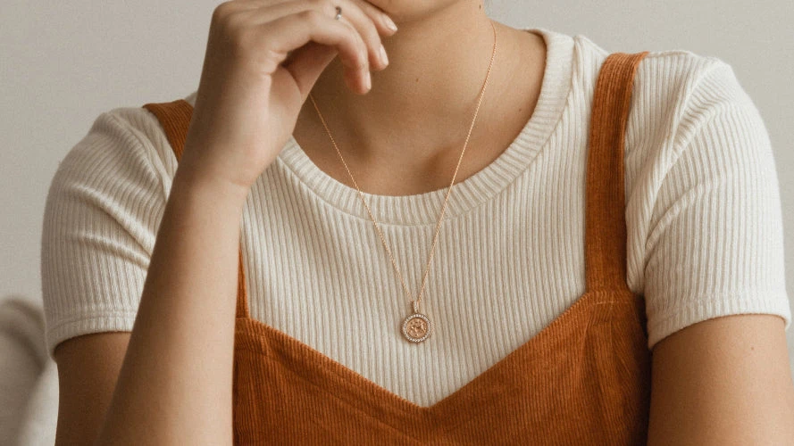 Noémie Zodiac Diamond Pendant Necklaces - 18K Gold | VS Clarity
