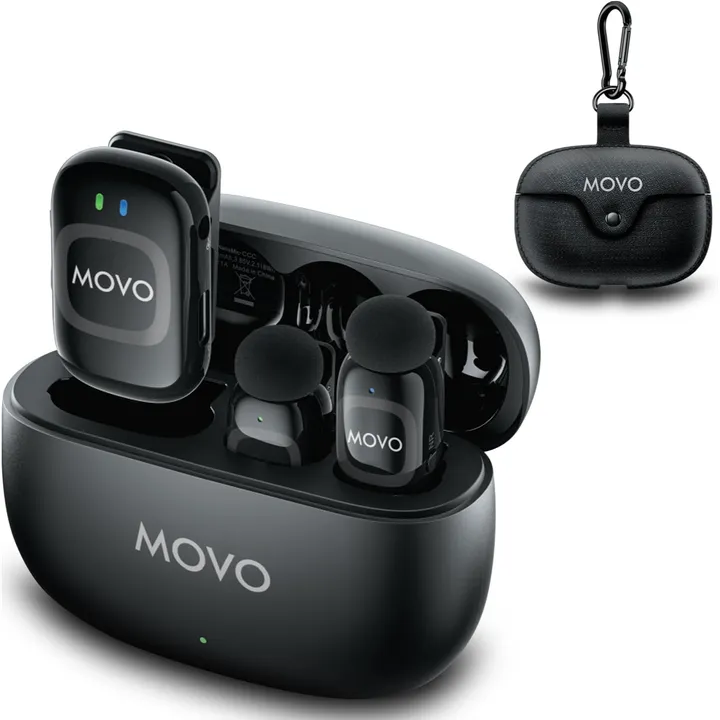 Movo NanoMic Wireless Lavalier Mic for iPhone/Android (USB-C) 