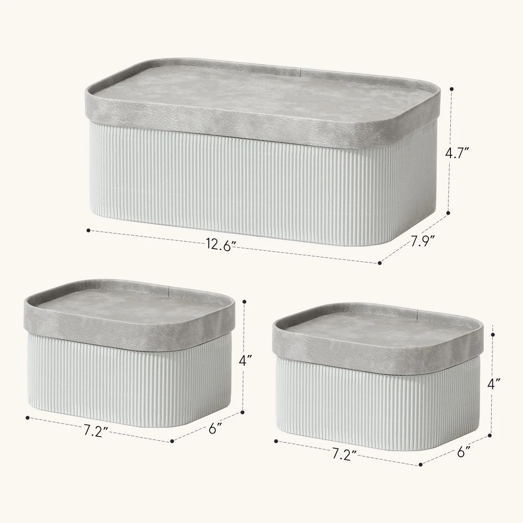 La Jolie Muse Alberto - Corrugated Paper Rectangular Storage Box