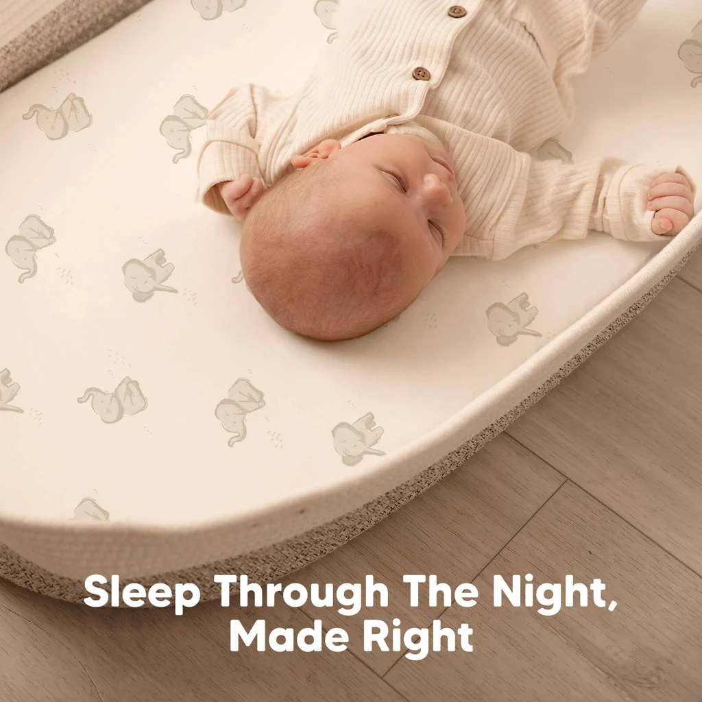KeaBabies 2-Pack Soothe Fitted Bassinet Sheets