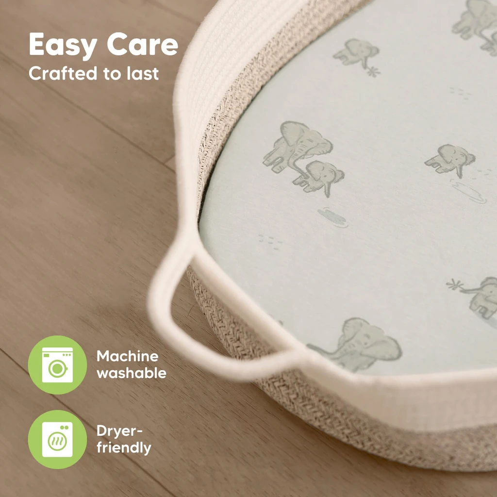 KeaBabies 2-Pack Soothe Fitted Bassinet Sheets