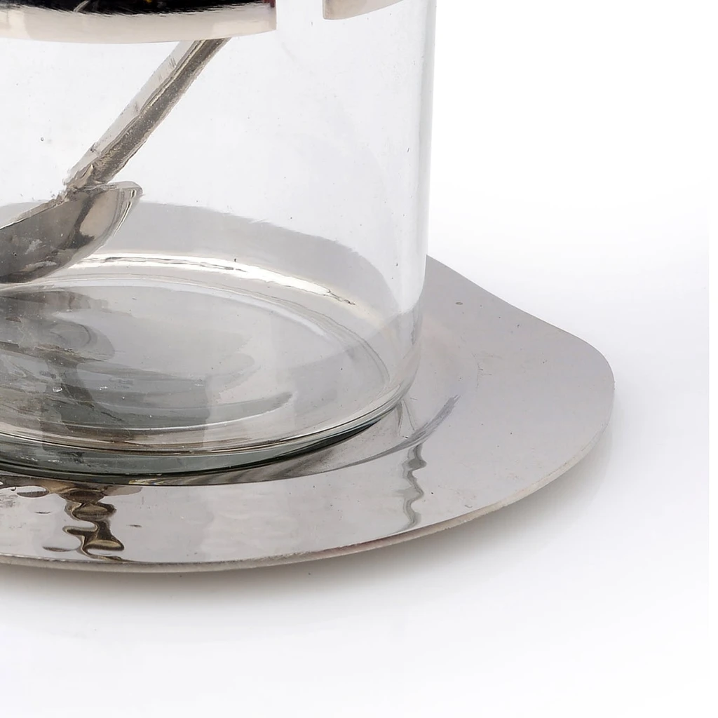 Classic Touch Apple Shaped Honey Jar With Spoon