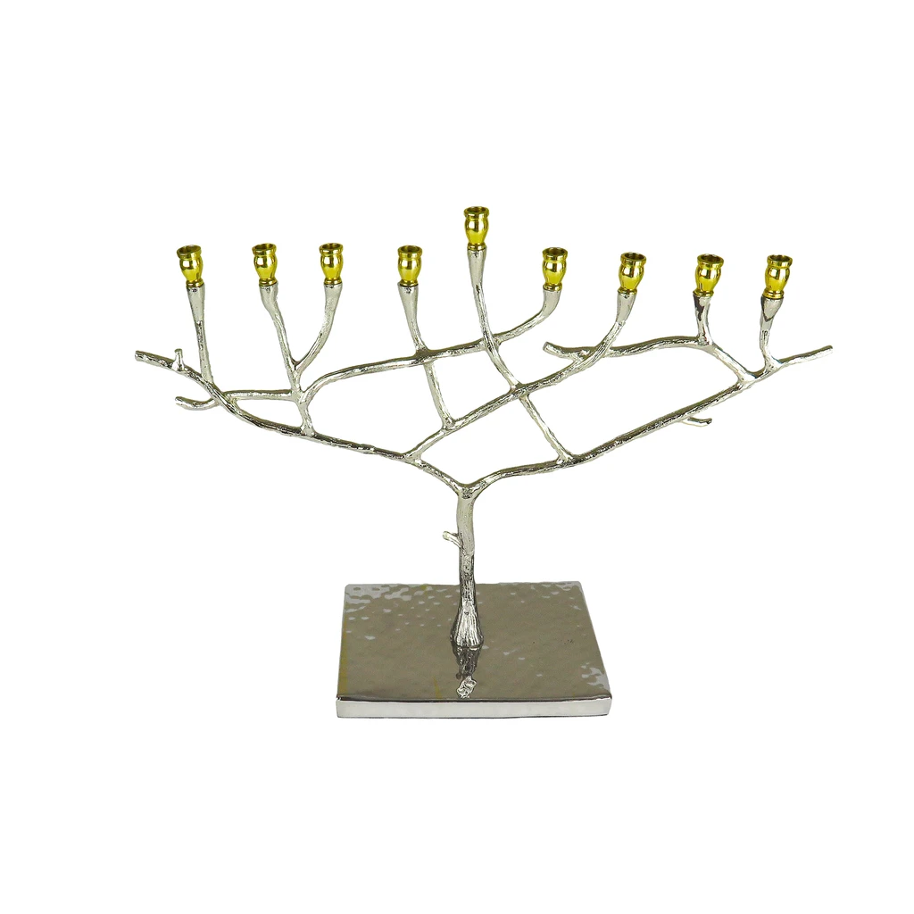 Classic Touch Two Tone Menorah
