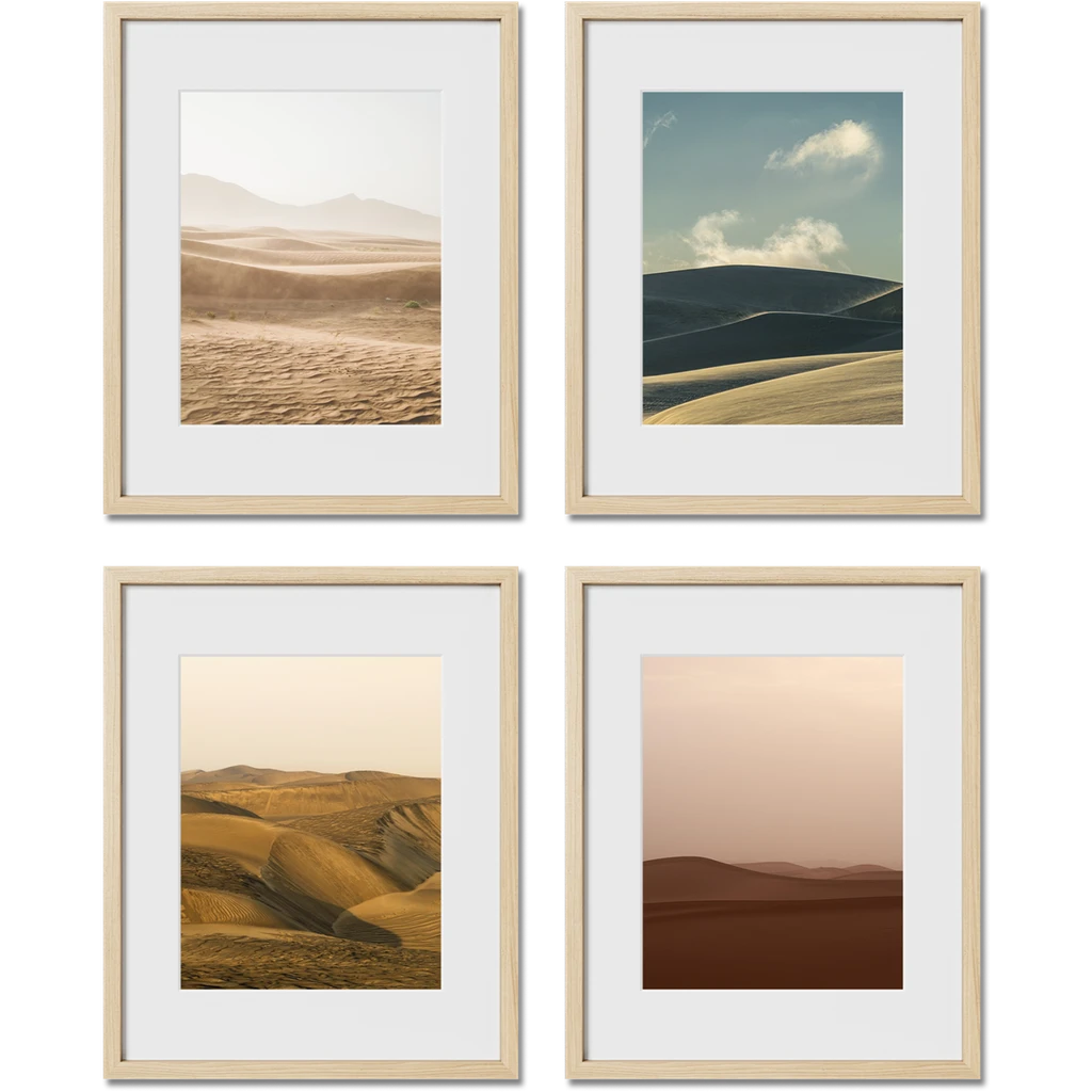 Haus and Hues Set Of 4 Gallery Frames - With Matting