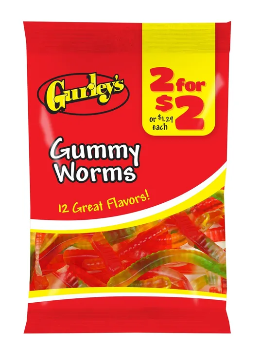 Gurley's Foods Multi-Flavored Classic Gummi Worms