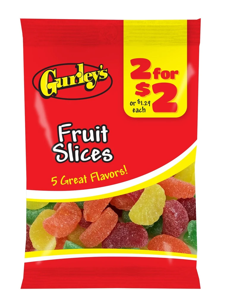 Gurley's Foods Juicy Fruit Slices Gummy Candy