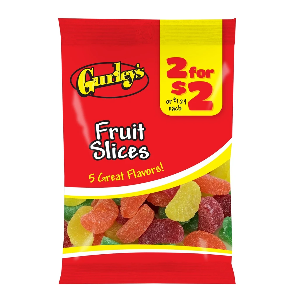 Gurley's Foods Juicy Fruit Slices Gummy Candy