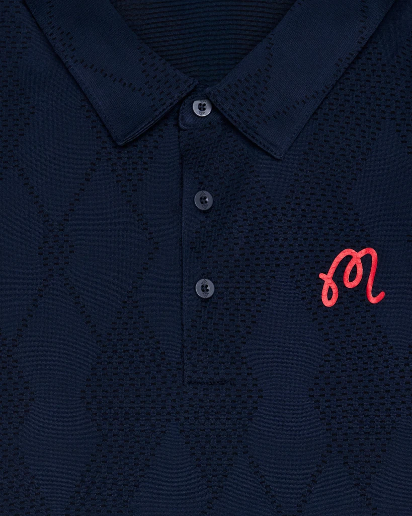 Malbon Golf Malbon x Adidas Ultimate 365 Micro Texture Polo Shirt
