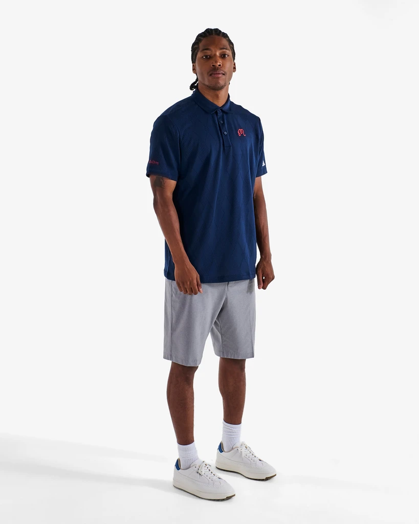 Malbon Golf Malbon x Adidas Ultimate 365 Micro Texture Polo Shirt