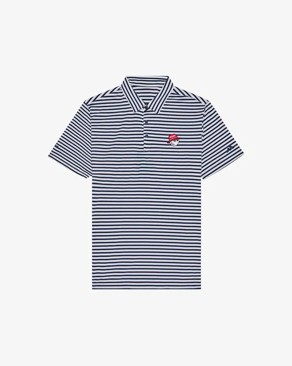 Malbon Golf Malbon X Adidas Ultimate 365 Stripe Polo Shirt