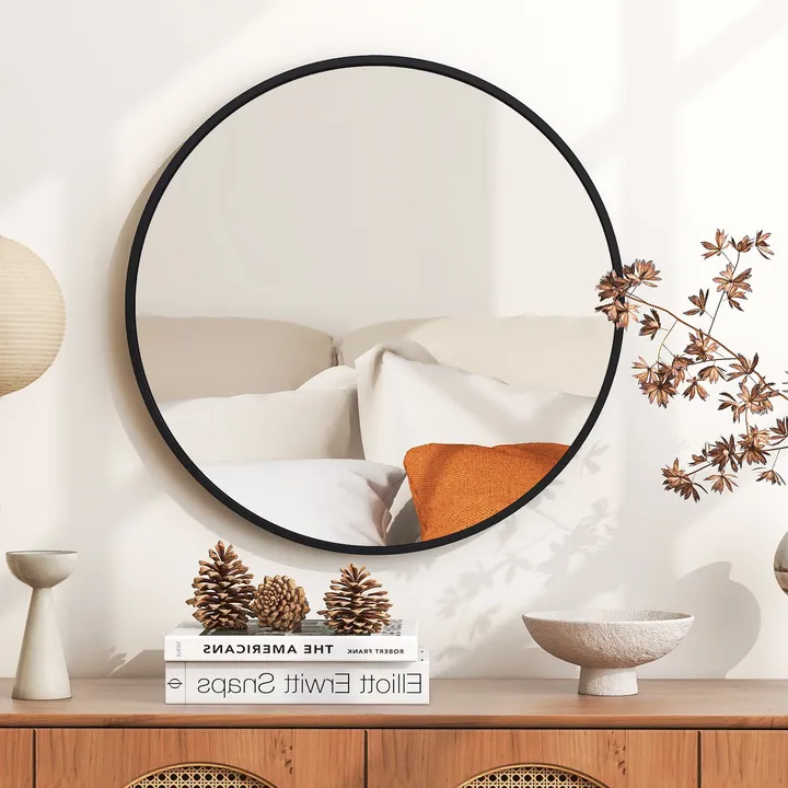 Directdeals Circle Bathroom Mirror With Explosion-Proof Film
