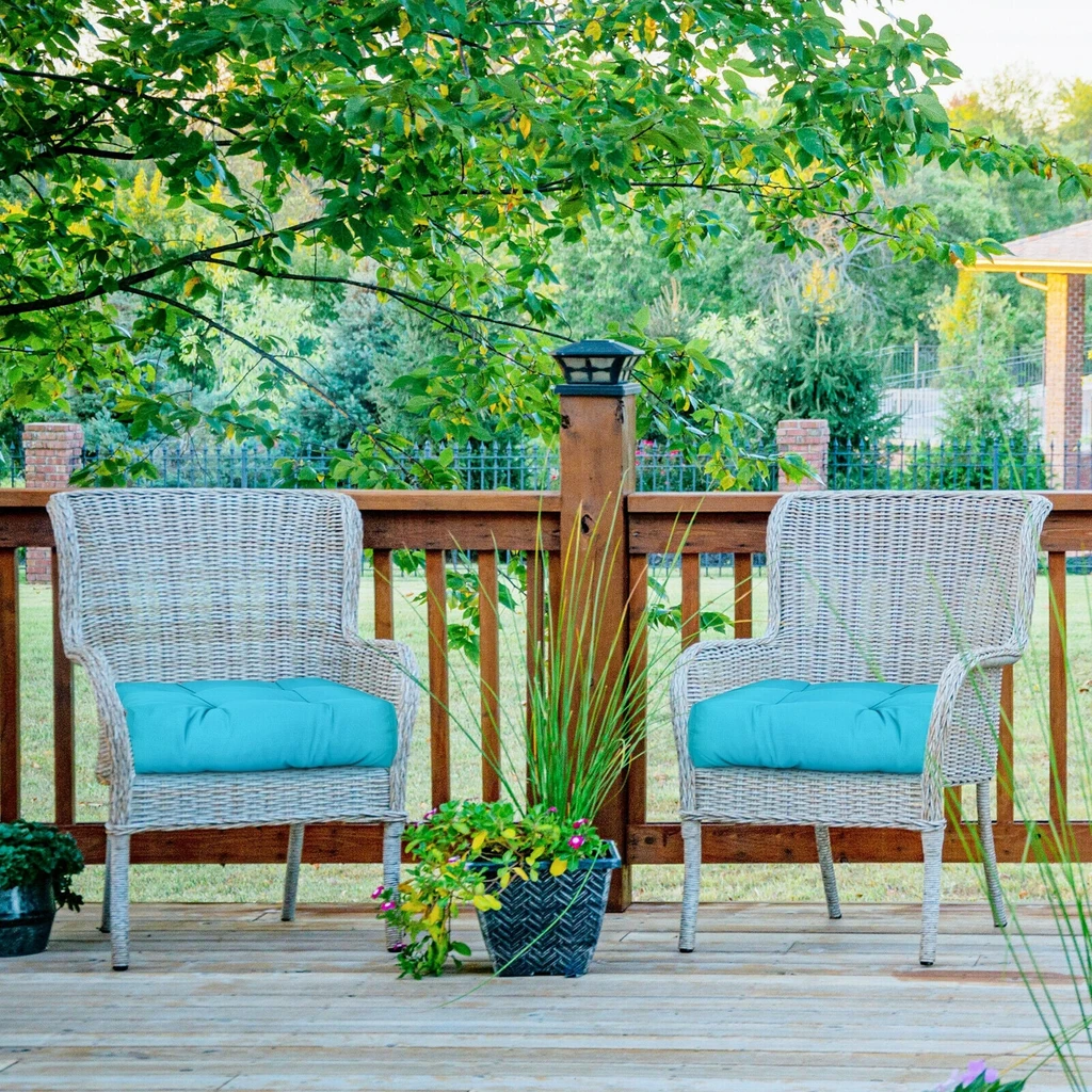 Directdeals Durable Waterproof Patio Chair Cushion Pads - Turquoise